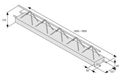BEST UNIKA stropní nosník délka 6500mm přírodní STANDARD